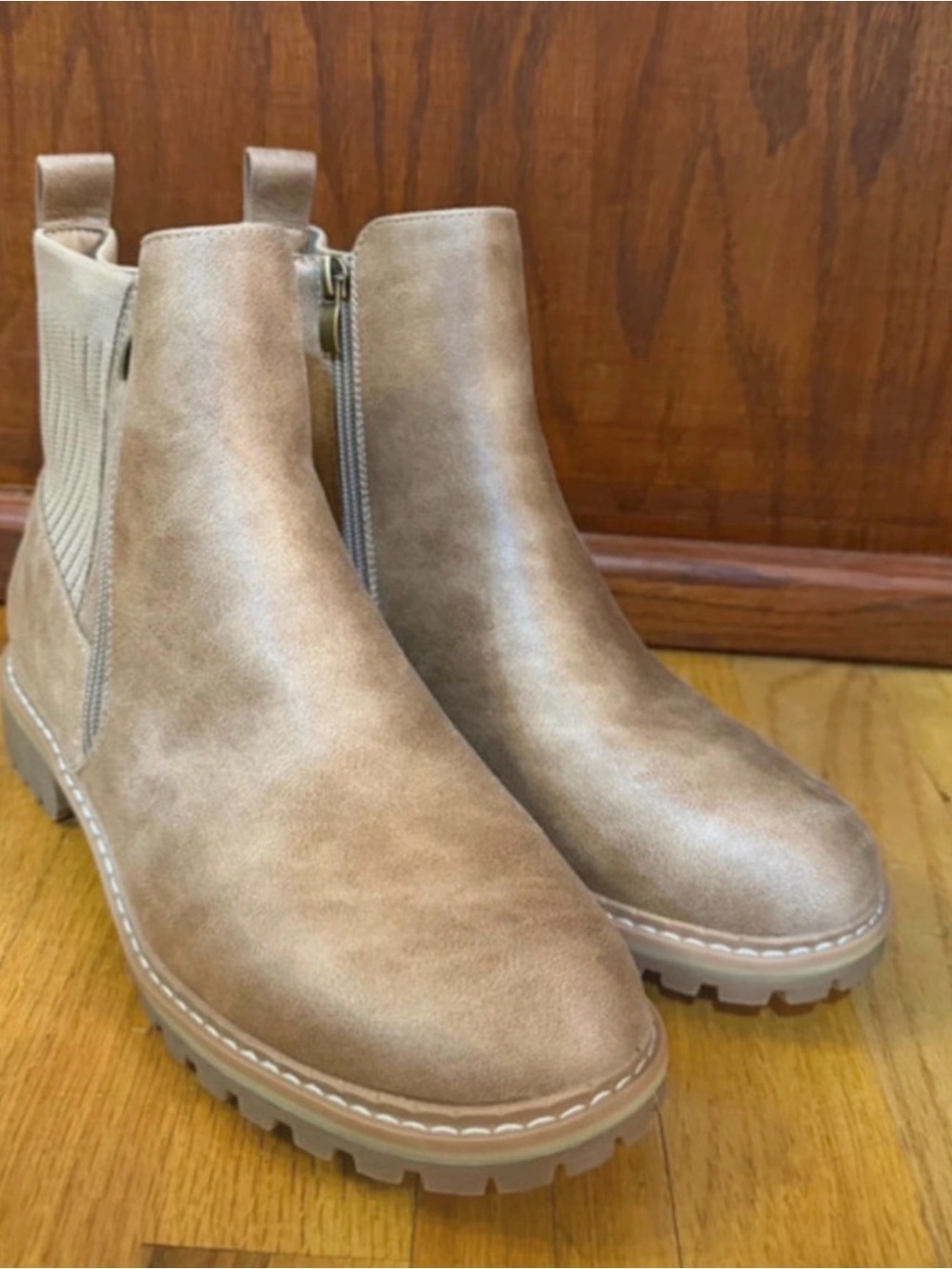 Corky’s Tan Chelsea Ankle Boots - Versatile Casual Style Size 10 NWOT